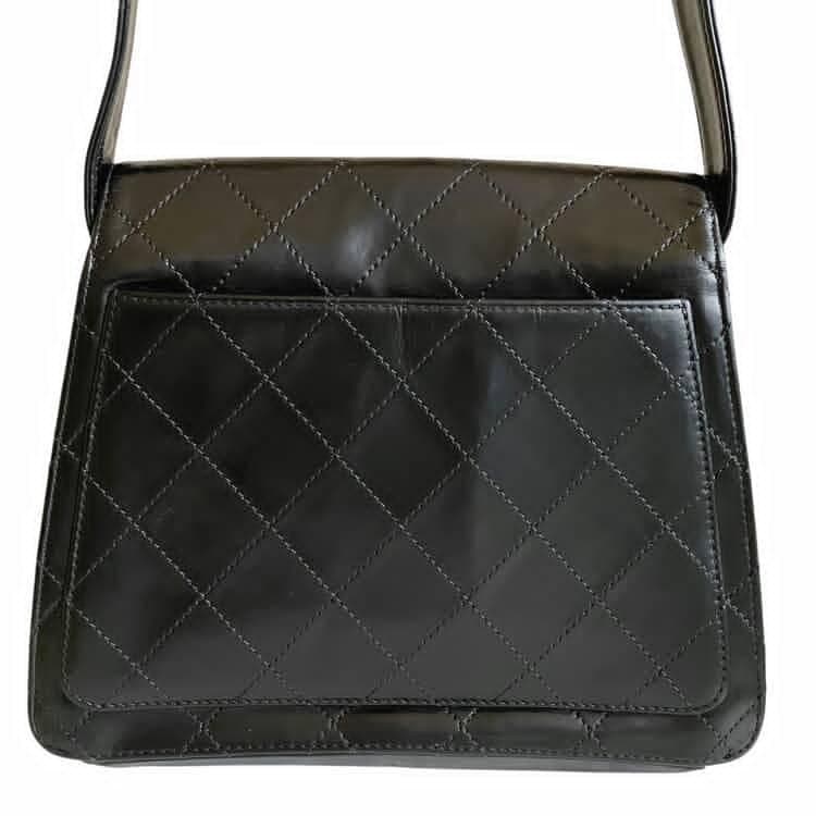 美品 CHANEL シャネル ショルダーバッグ シール有 ブラック