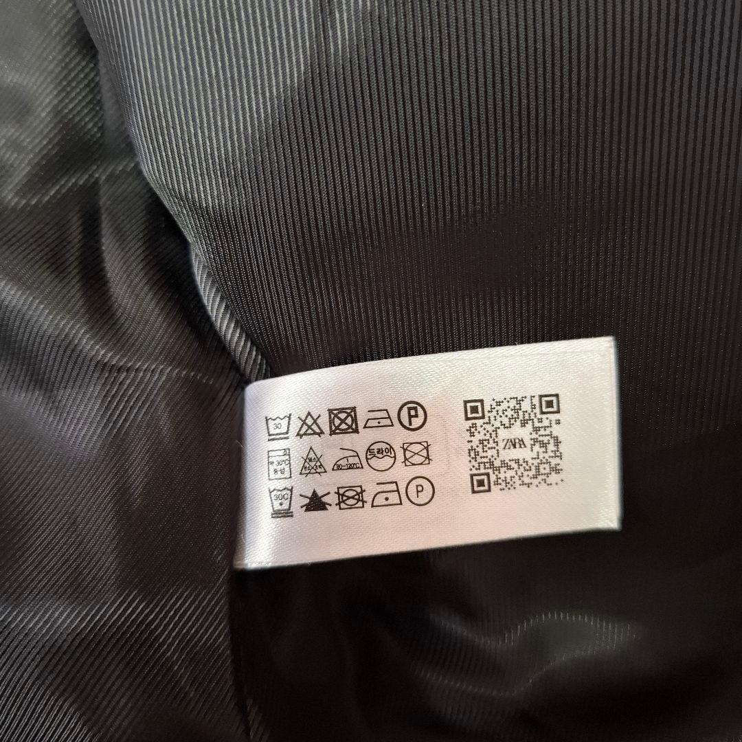 ZARA ノーカラージャケット S 黒　金ボタン