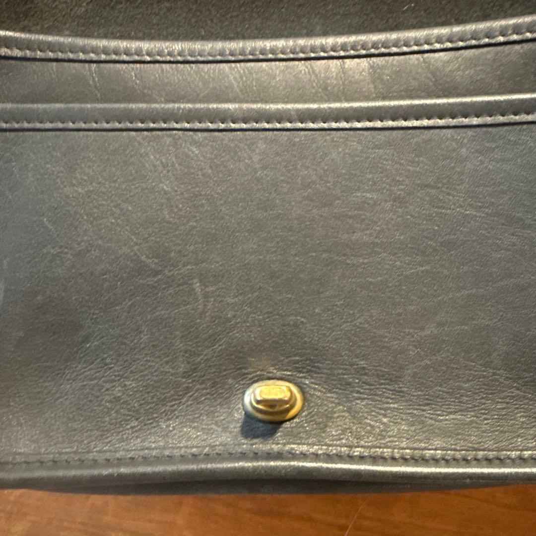 COACH オールドコーチ　黒 レザー ショルダーバッグ 美品