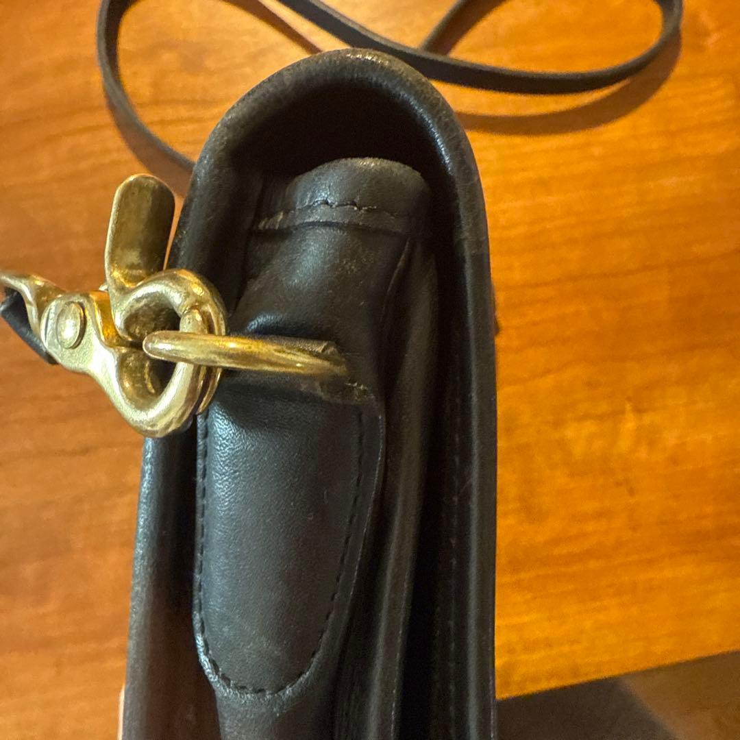 COACH オールドコーチ　黒 レザー ショルダーバッグ 美品