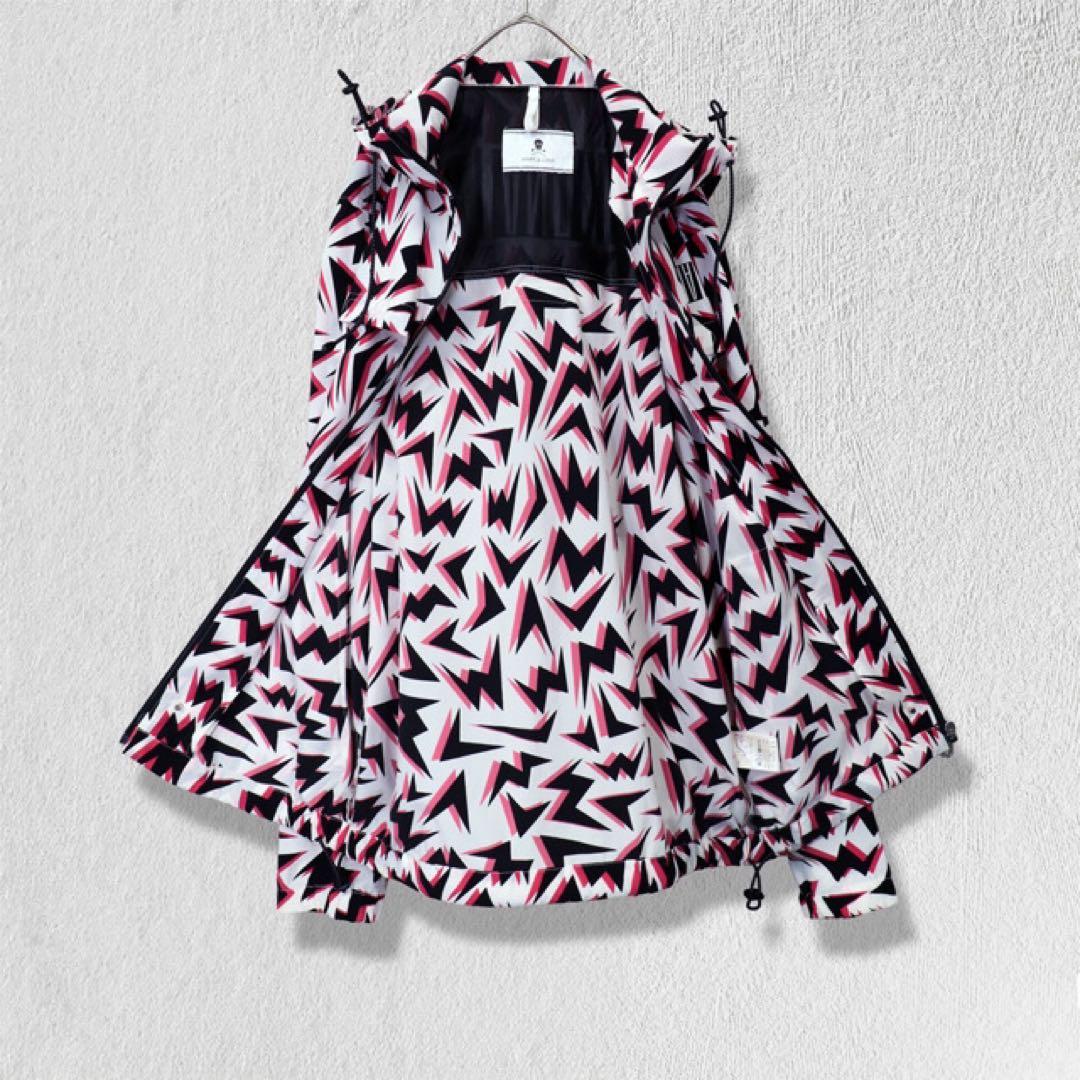 【美品】 マークアンドロナ ナイロンジャケット 総柄 パーカー ゴルフウェア