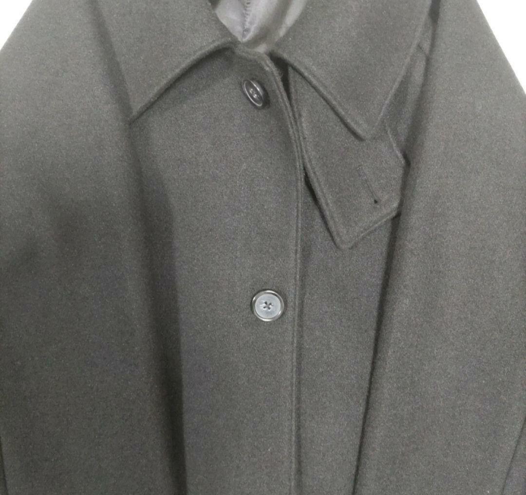 CLEL ブラック チェスターコート ロングコート　Lサイズ