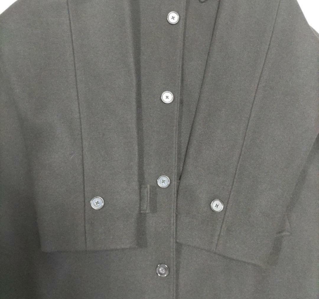 CLEL ブラック チェスターコート ロングコート　Lサイズ