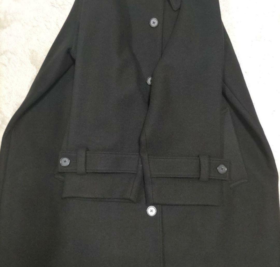 CLEL ブラック チェスターコート ロングコート　Lサイズ