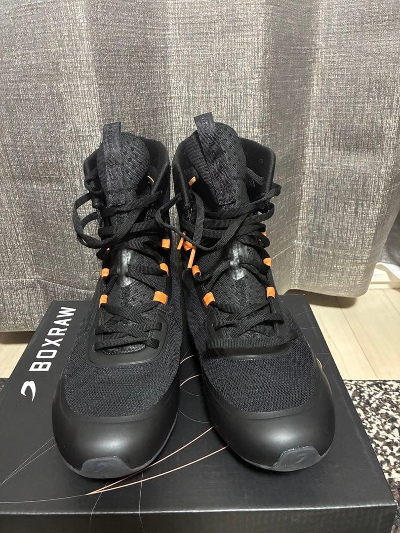 BOXRAW ボクシングシューズ ブラック/オレンジ