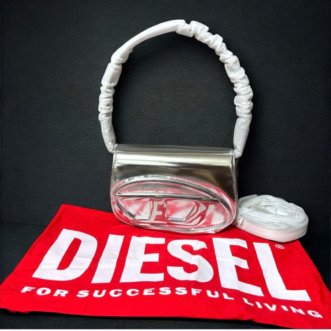 Rainbow 新品 DIESEL 1DR シルバー　ショルダーバッグ