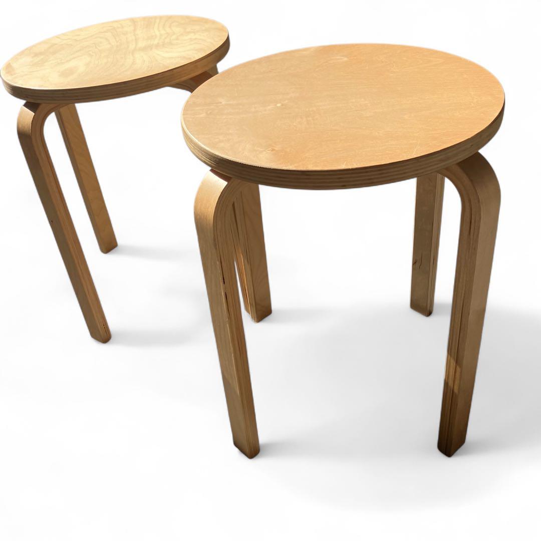 ずん様　　IKEA イケア　フロスタ　スツール　2脚　 スタッキングチェア