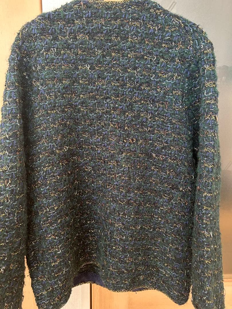 SALE サロンアダムエロペ　ツイードニットジャケットカーディガン　ベイクルーズ