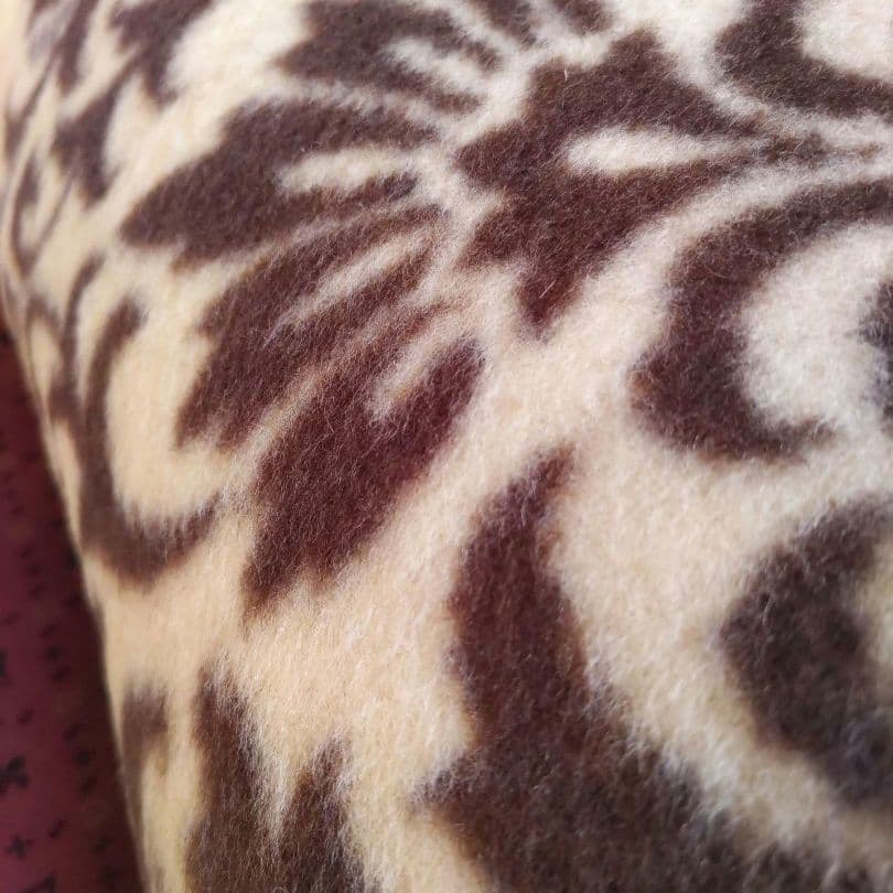 西川　カシミヤ　純毛エクセレントウール毛布　新毛　ダマスク柄　日本製　検品済