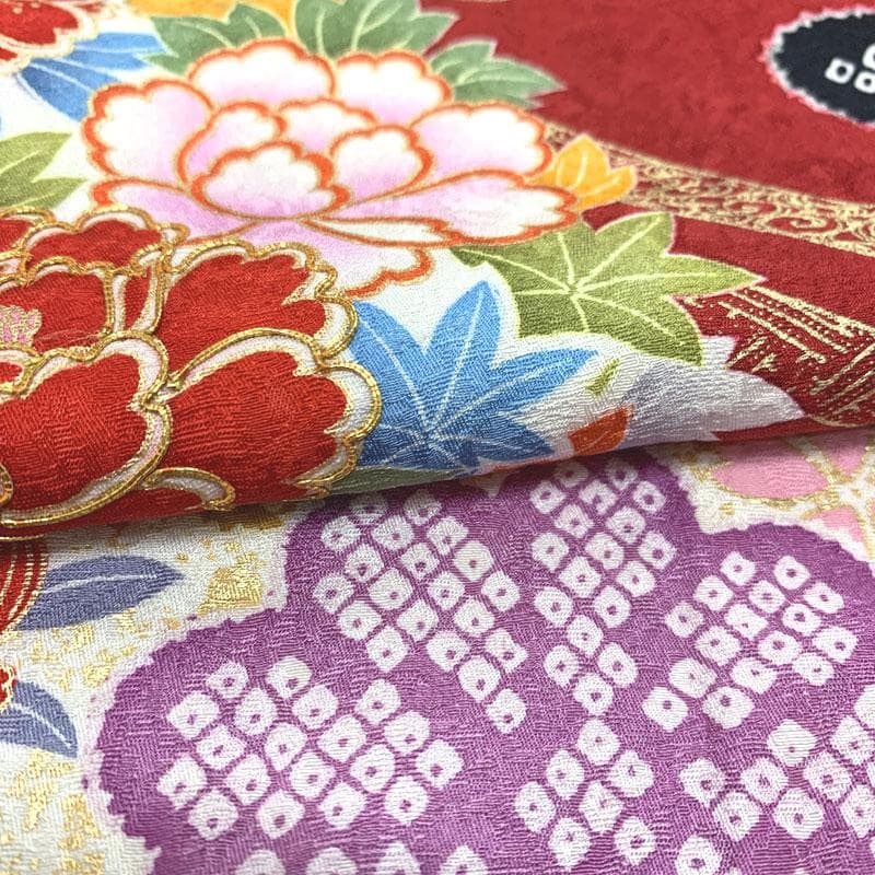 506z3〇オンディーヌ＆一蔵 高身長な方にも 振袖 古典柄 金駒刺繍〇成人式