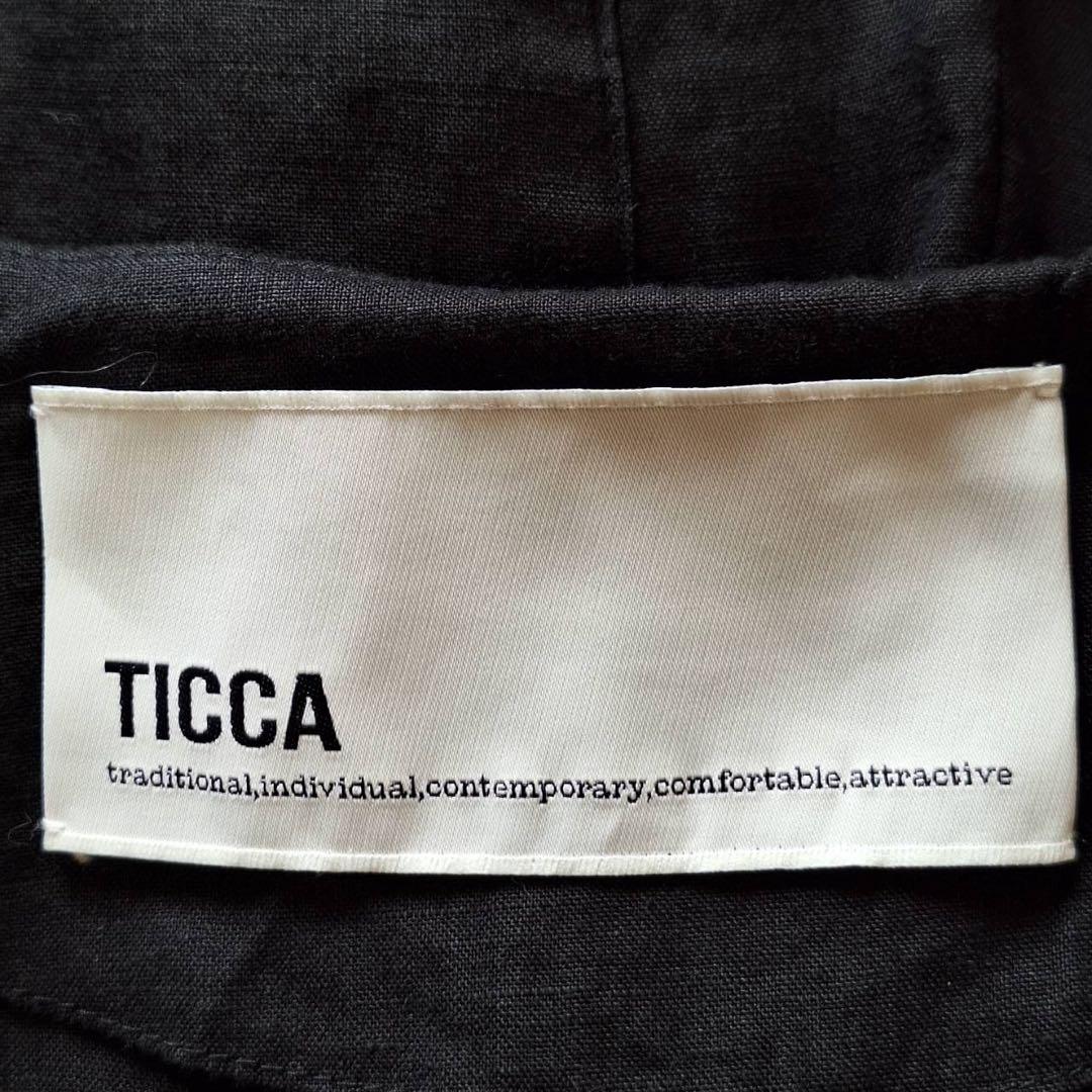美品✨ティッカ 2024SS リネンコンビネゾン オールインワン カシュクール