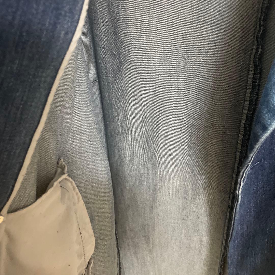 CLANE クラネ 定価4.2万 女っぷりベルト付テーラーデニム フレア コート