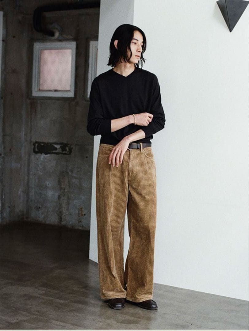 パンツ LIDNM Wide Ridge Washed Corduroy