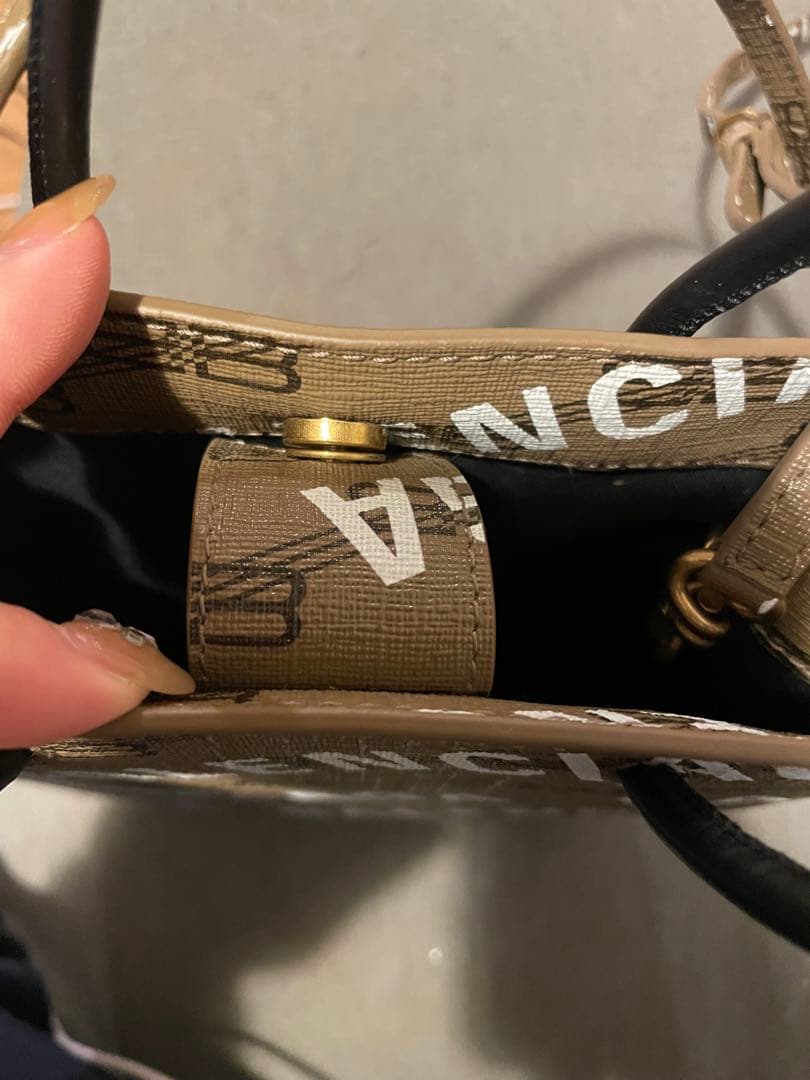 BALENCIAGA バレンシアガ BB モノグラム プリント ショルダーバッグ