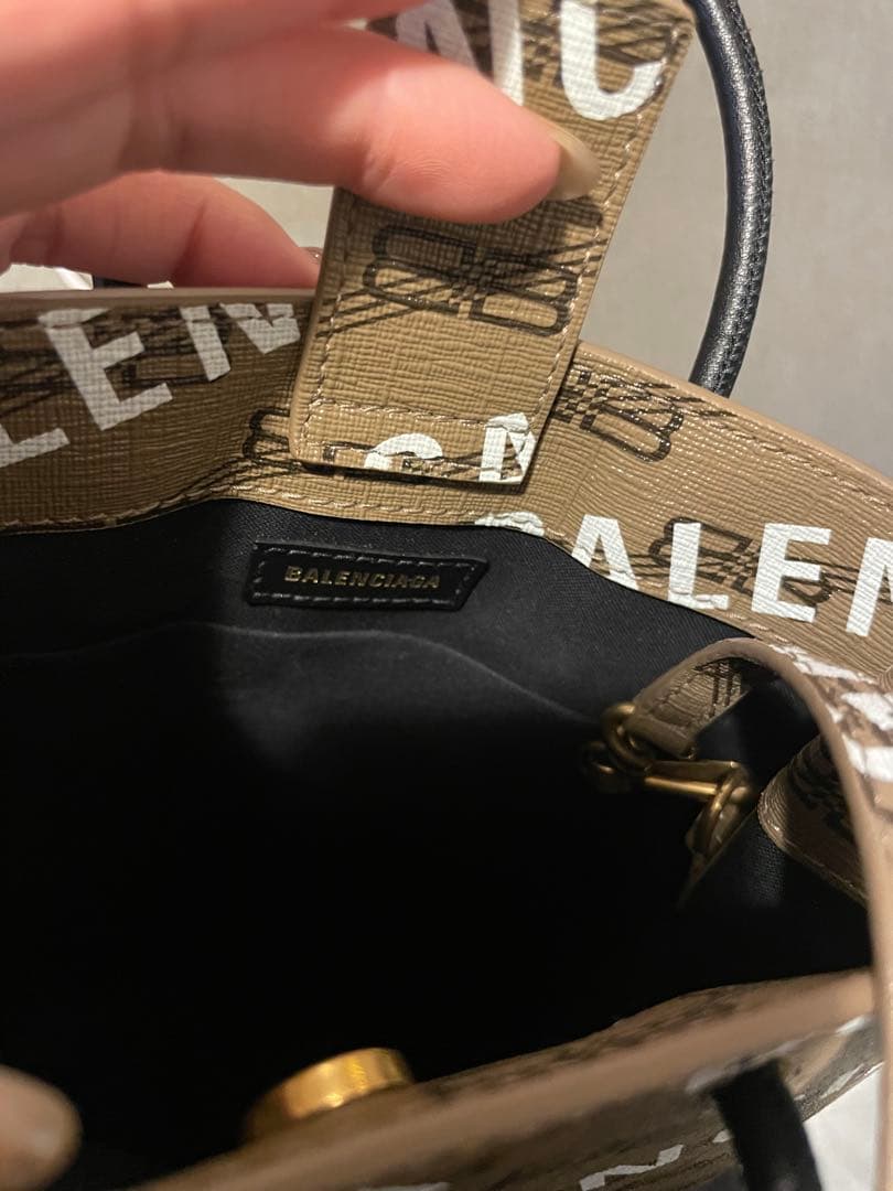 BALENCIAGA バレンシアガ BB モノグラム プリント ショルダーバッグ