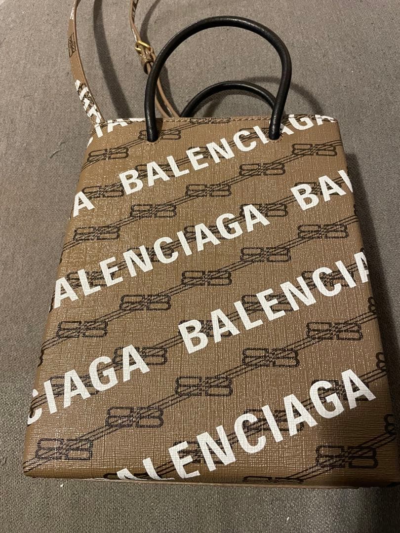 BALENCIAGA バレンシアガ BB モノグラム プリント ショルダーバッグ