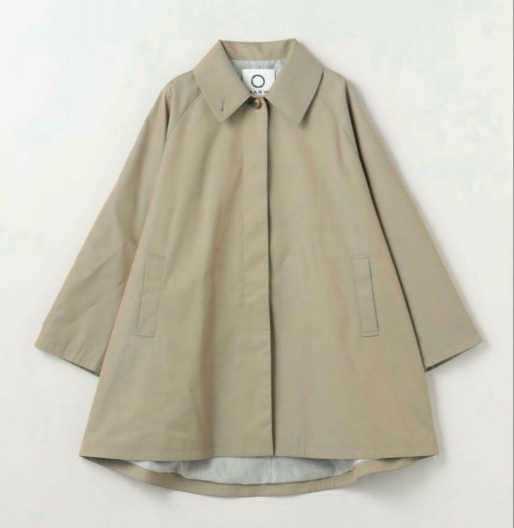 美品！MARW UNITED ARROWS ステンカラーコート　38オリーブ