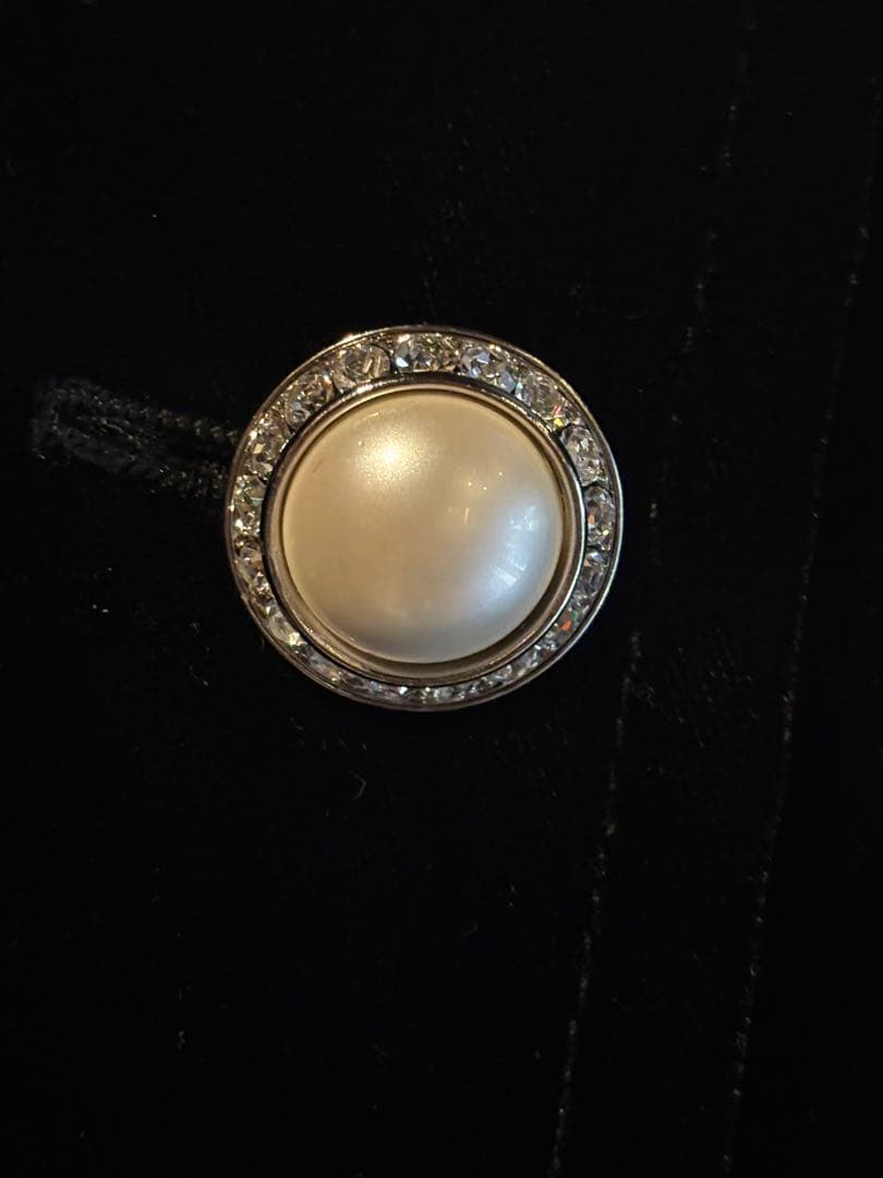 miu miu クリスタル ビジュー ベロア コート