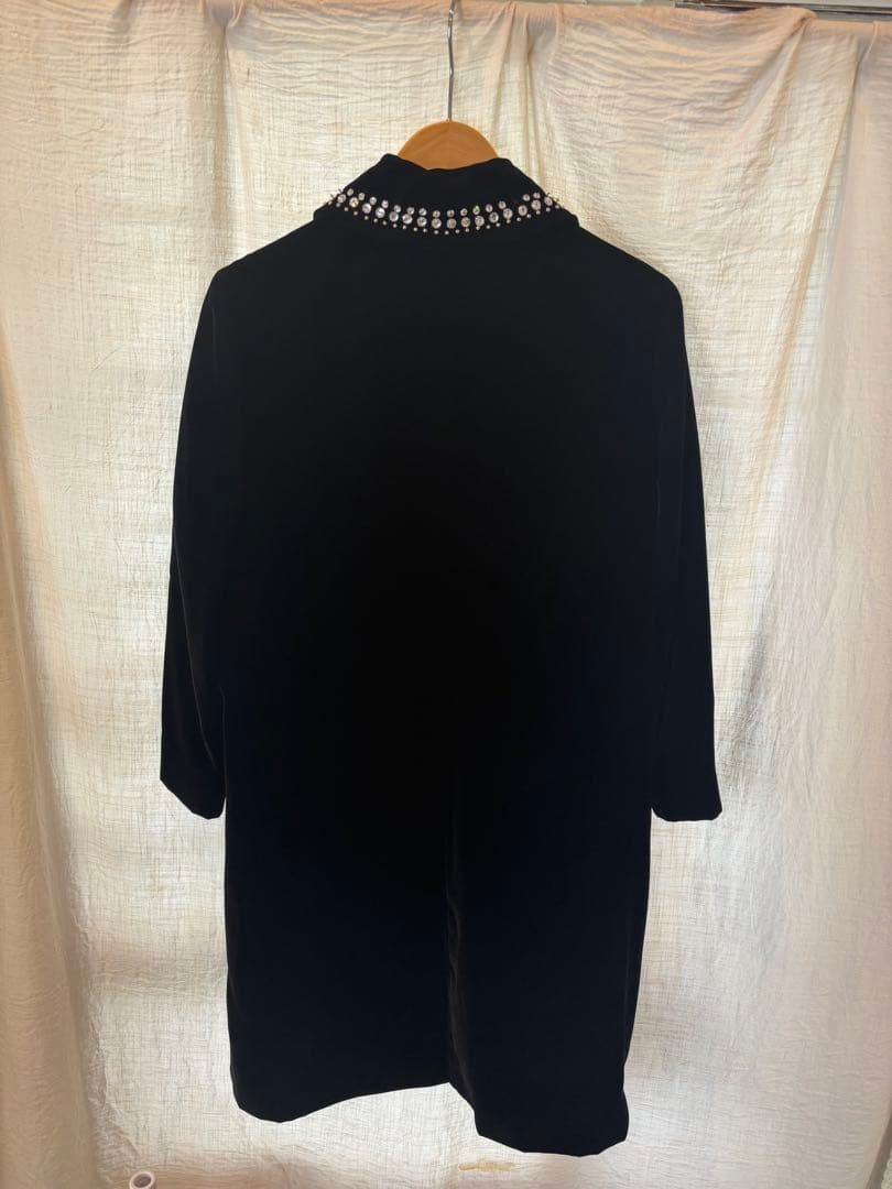 miu miu クリスタル ビジュー ベロア コート