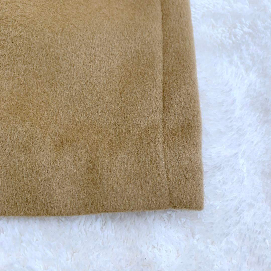 ほぼ未使用 タケオキクチ 豪華 アンゴラ100% チェスターコート キャメル