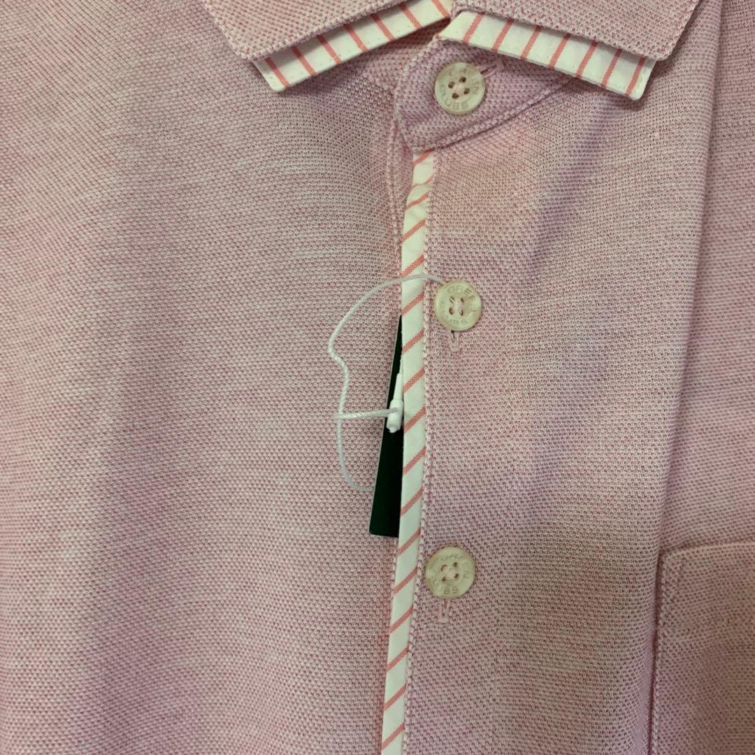 GREEN CLUBS ピンク 長袖ポロシャツ