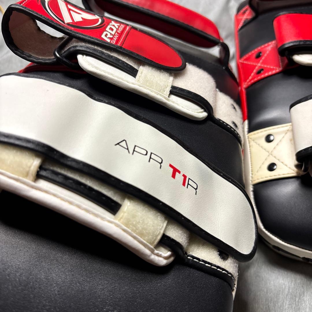 RDX キックミット 2個セット 黒/赤 格闘技 キックボクシング