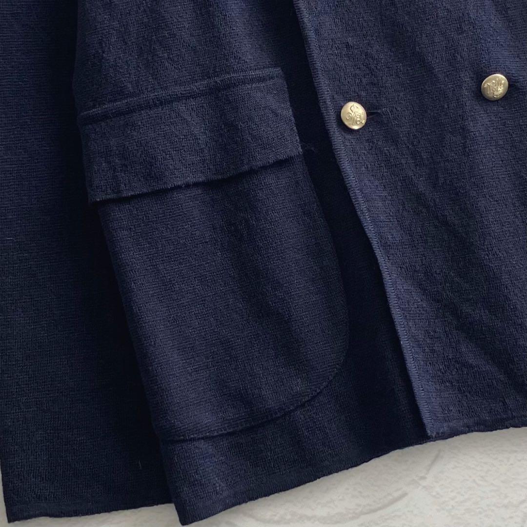 【極美品】ロベルトコリーナ シップス ウール ニット ダブルジャケット 金ボタン