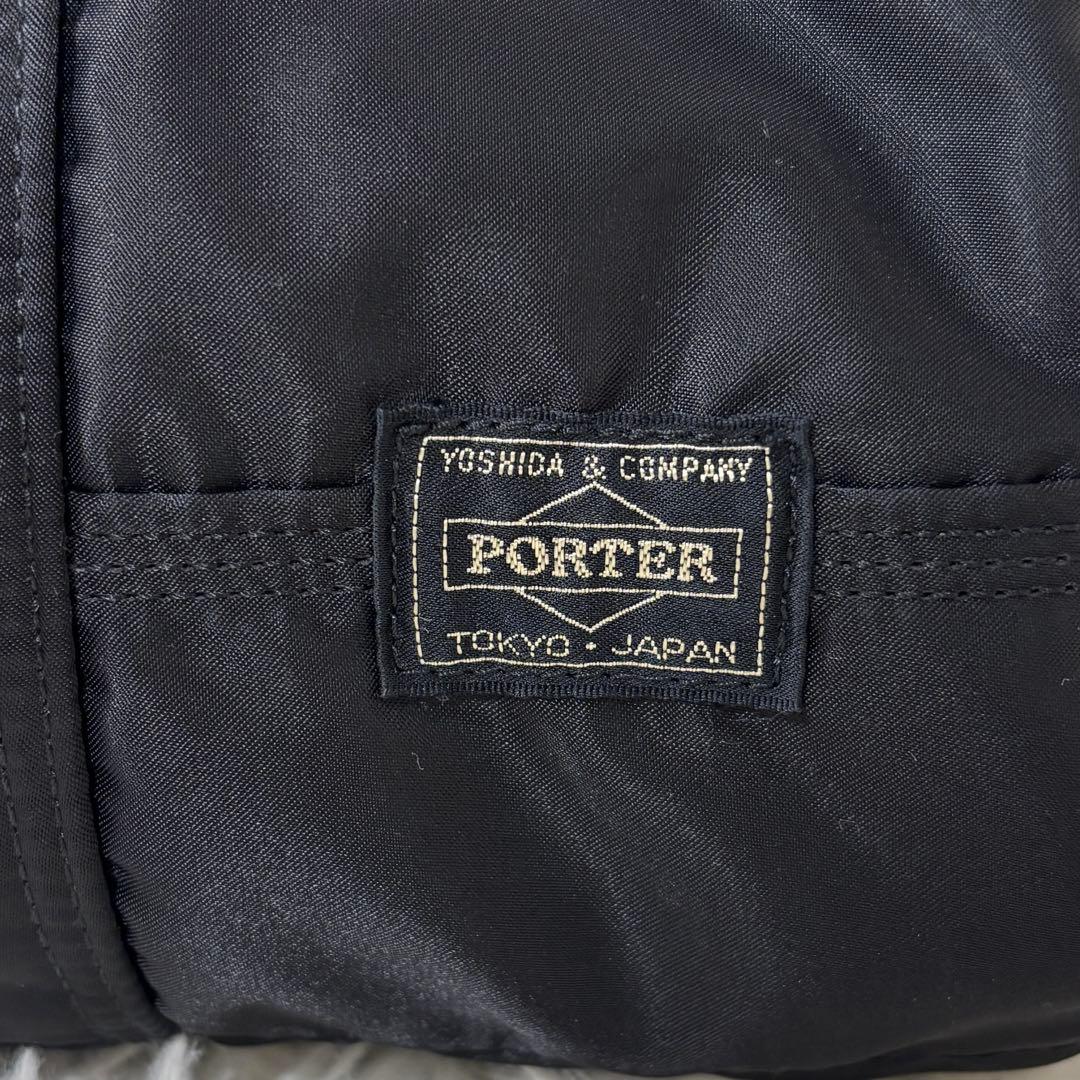 美品 ポーター PORTER タンカー ミニボストン S ブラック