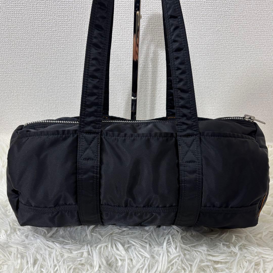 美品 ポーター PORTER タンカー ミニボストン S ブラック