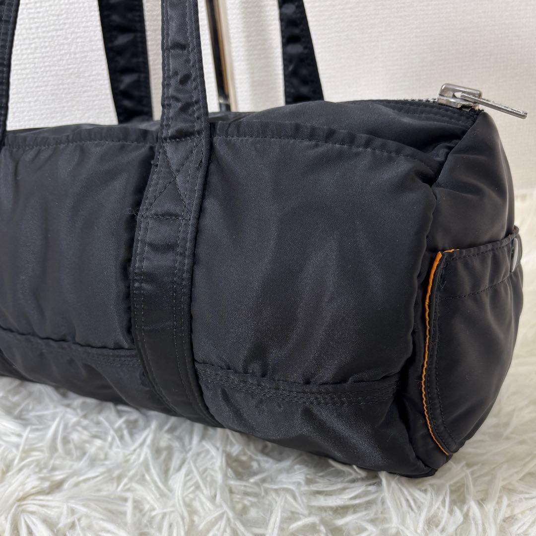 美品 ポーター PORTER タンカー ミニボストン S ブラック