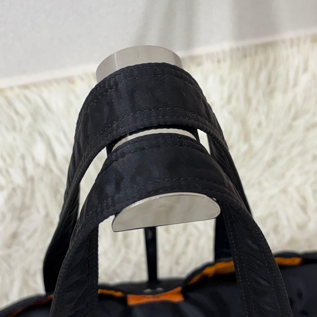 美品 ポーター PORTER タンカー ミニボストン S ブラック