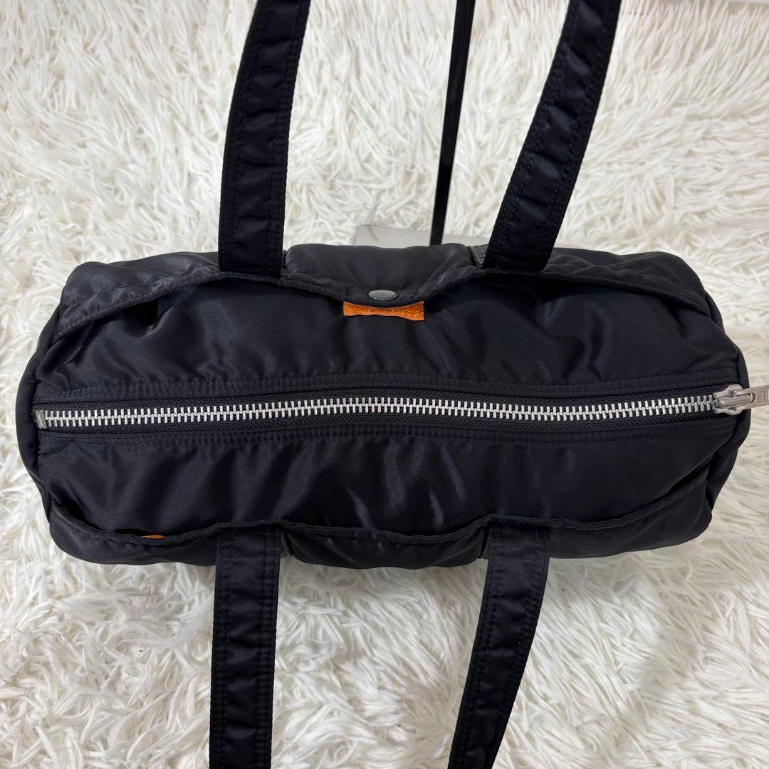 美品 ポーター PORTER タンカー ミニボストン S ブラック