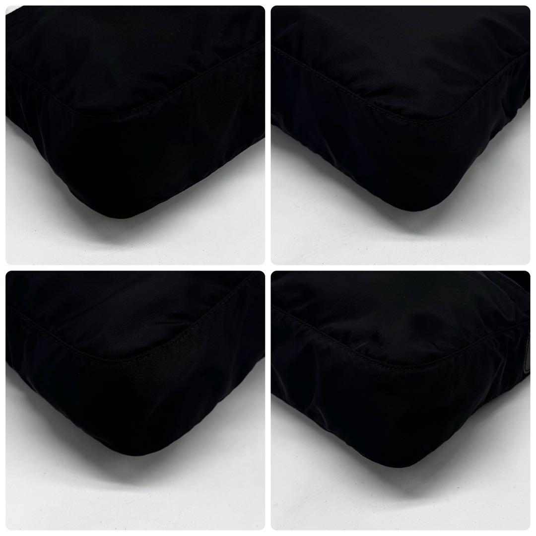 【現行型・極上美品✨】プラダ ショルダーバッグ サフィアーノレザー ナイロン 黒