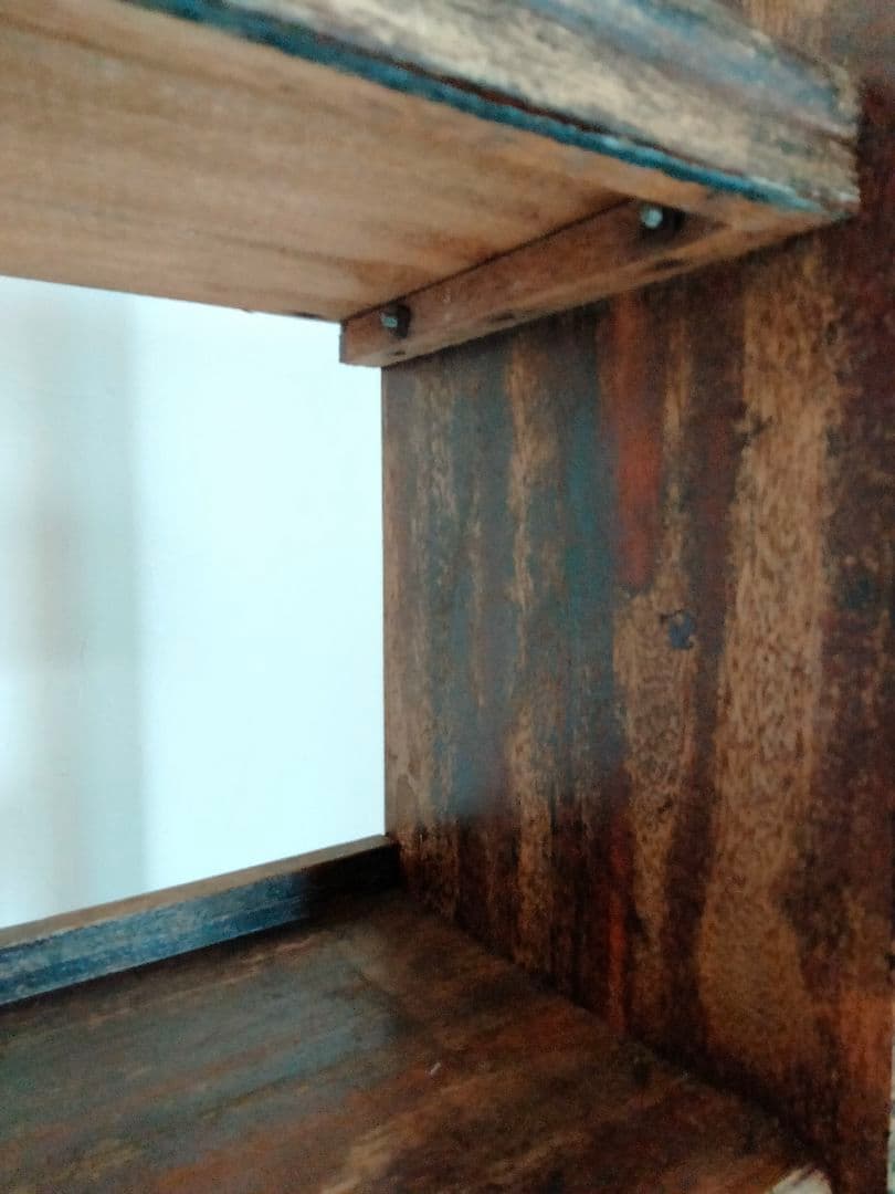 古道具　木製 　ヴィンテージ 本棚 5段