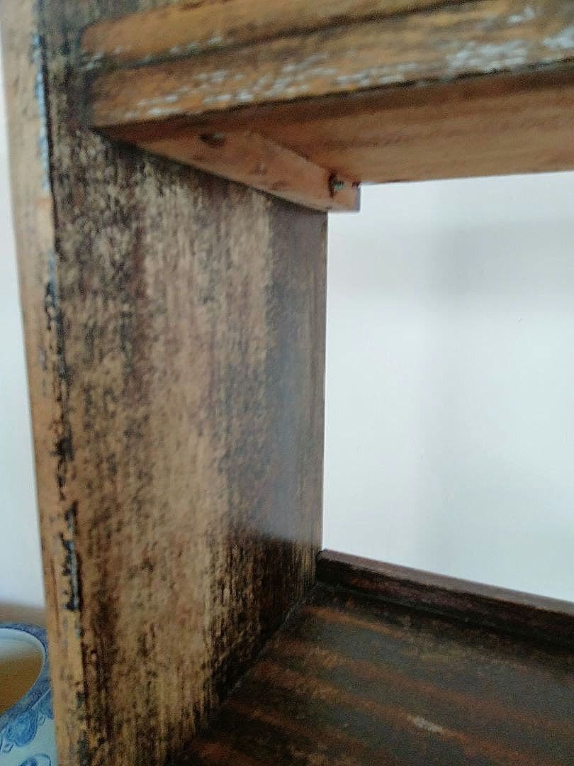 古道具　木製 　ヴィンテージ 本棚 5段