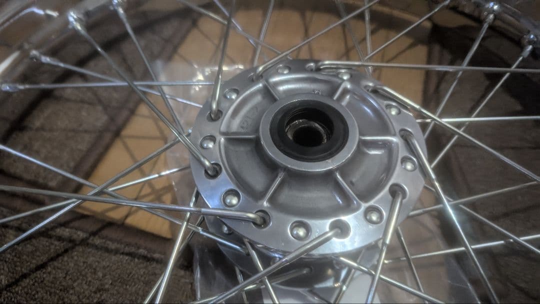 バブ CB250T ホーク CB400N 張替え済みスポークホイール CM400