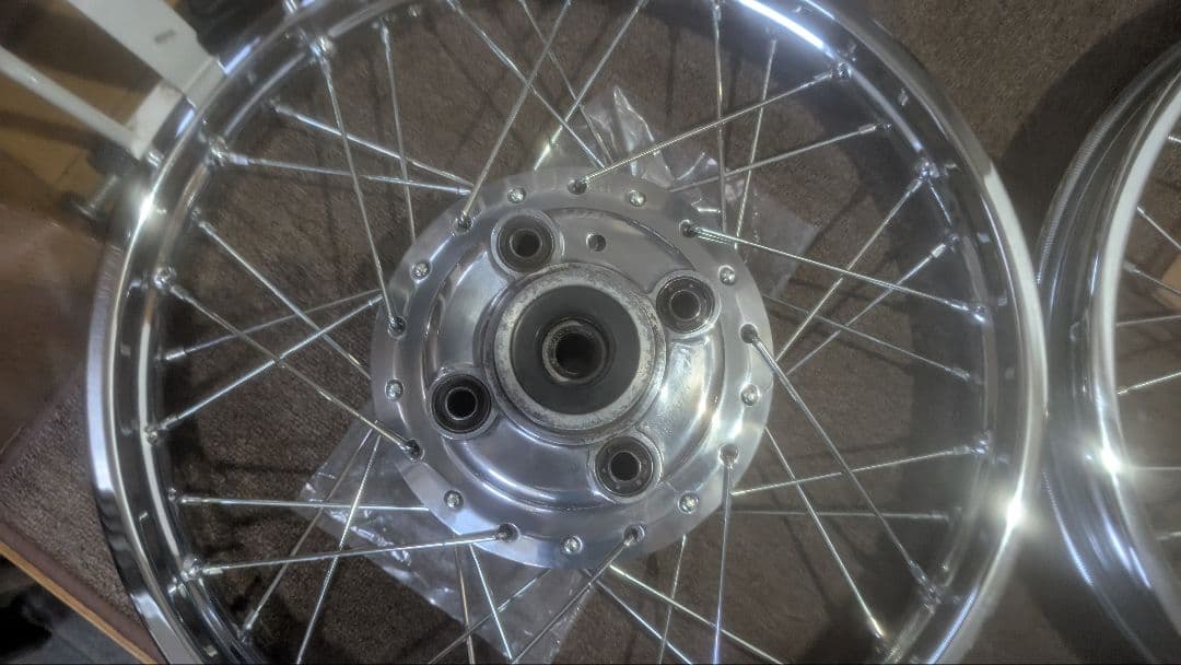 バブ CB250T ホーク CB400N 張替え済みスポークホイール CM400