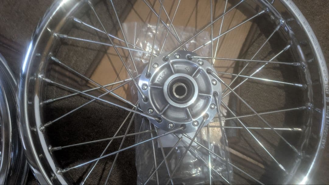 バブ CB250T ホーク CB400N 張替え済みスポークホイール CM400