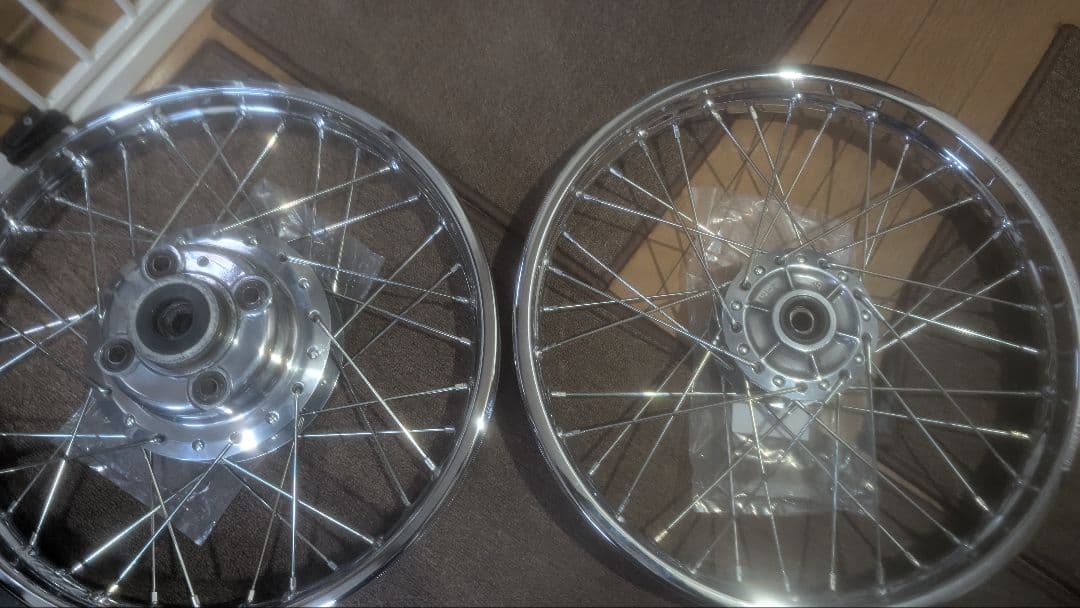 バブ CB250T ホーク CB400N 張替え済みスポークホイール CM400