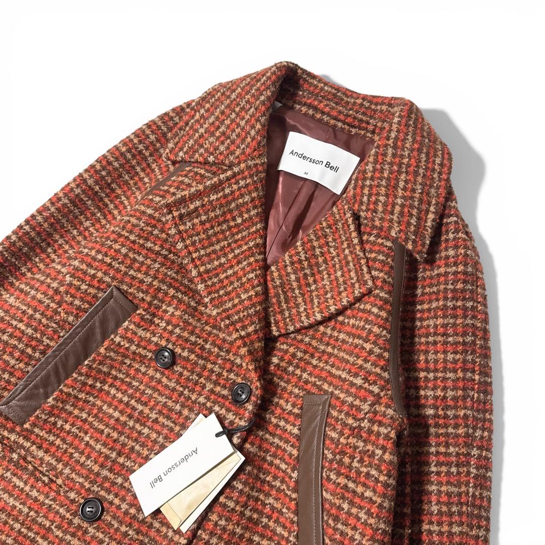 新品タグ付き✨️¥21万　アンダースンベル　ウールアルパカ　ツイードコート　韓国製