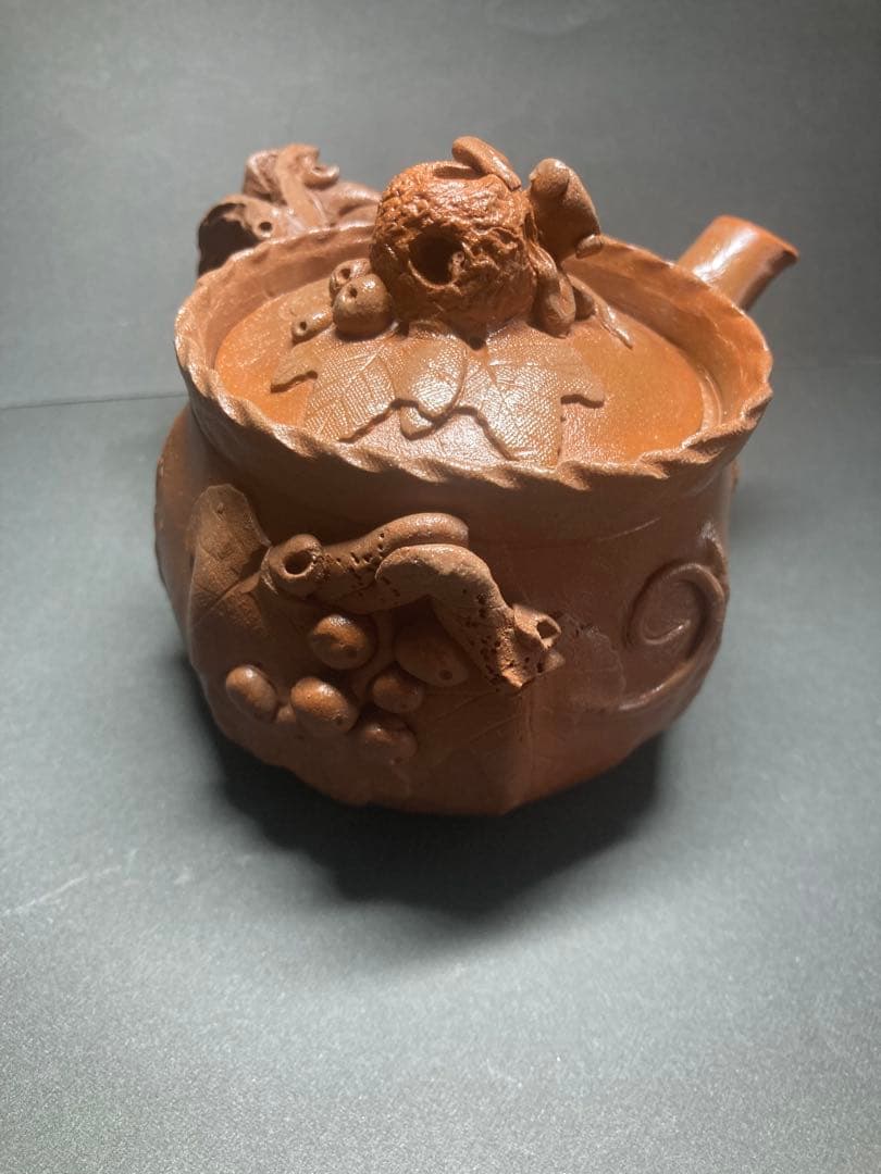 田島万古焼勝三窯葡萄急須セット