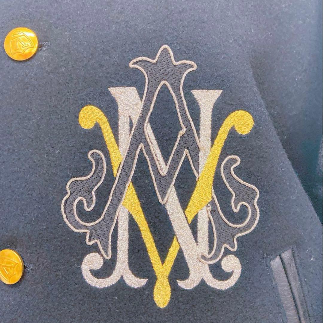 1EM7 【希少】VAN JACKET スタジャン 袖レザー BIGONE