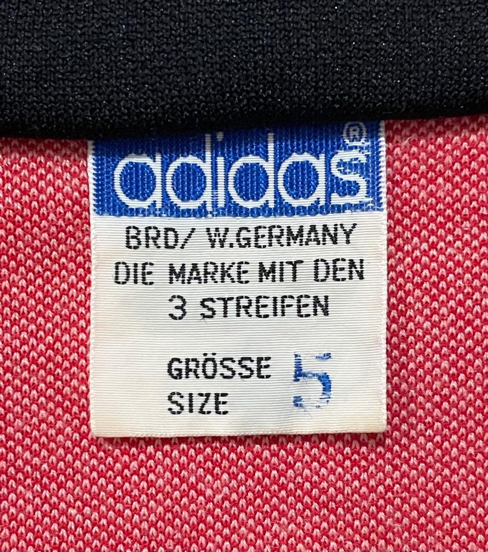 70s〜80s 西ドイツ製 adidas トラックジャケット ジャージ 赤 5