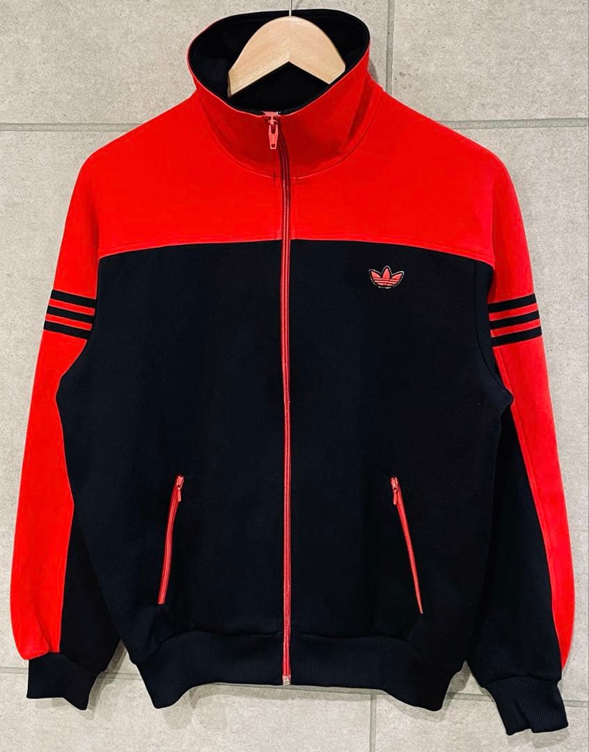 70s〜80s 西ドイツ製 adidas トラックジャケット ジャージ 赤 5