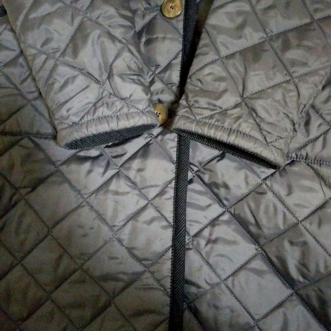 ここ✨ラベンハム キルティングロングコート ネイビー38