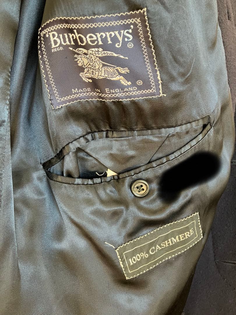 バーバリー　メンズ　カシミアコート　訳あり