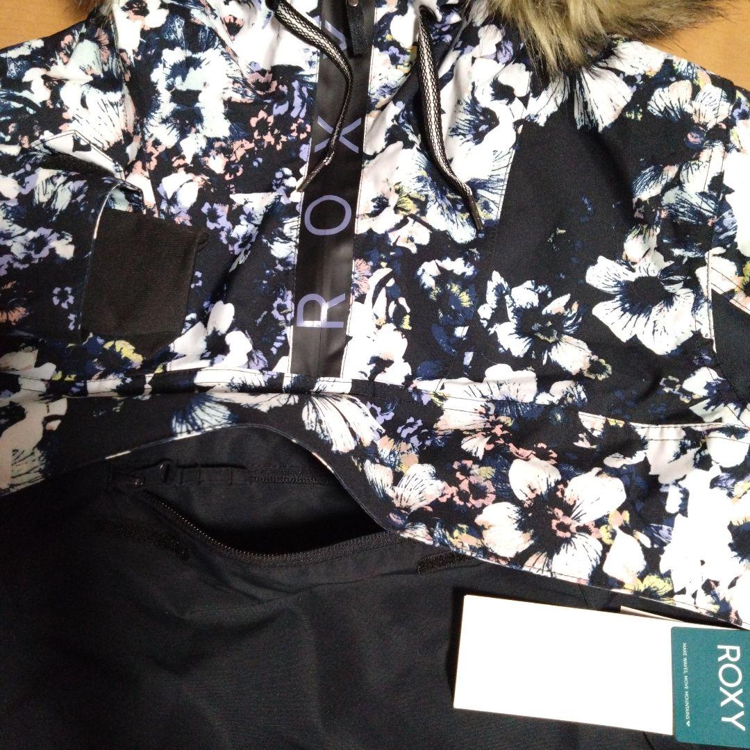 【新品タグ付き】ROXY ファー付きスノーボードウェア　スキー　スノーウェア