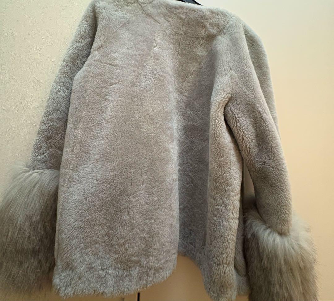 グレースコンチネンタル　diagramムートンフォクスブルゾン