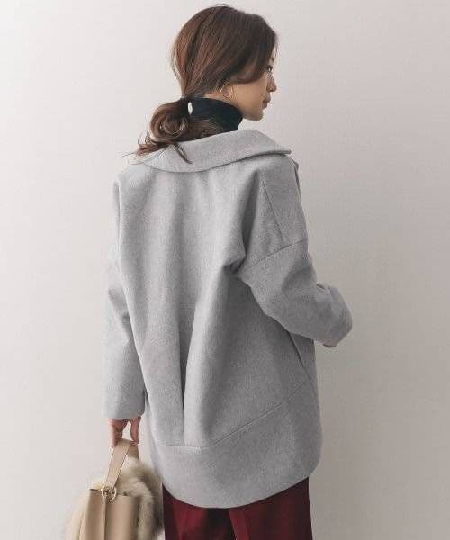 新品未使用　アーバンリサーチドアーズ　ウールワイドコクーンコート　グレー