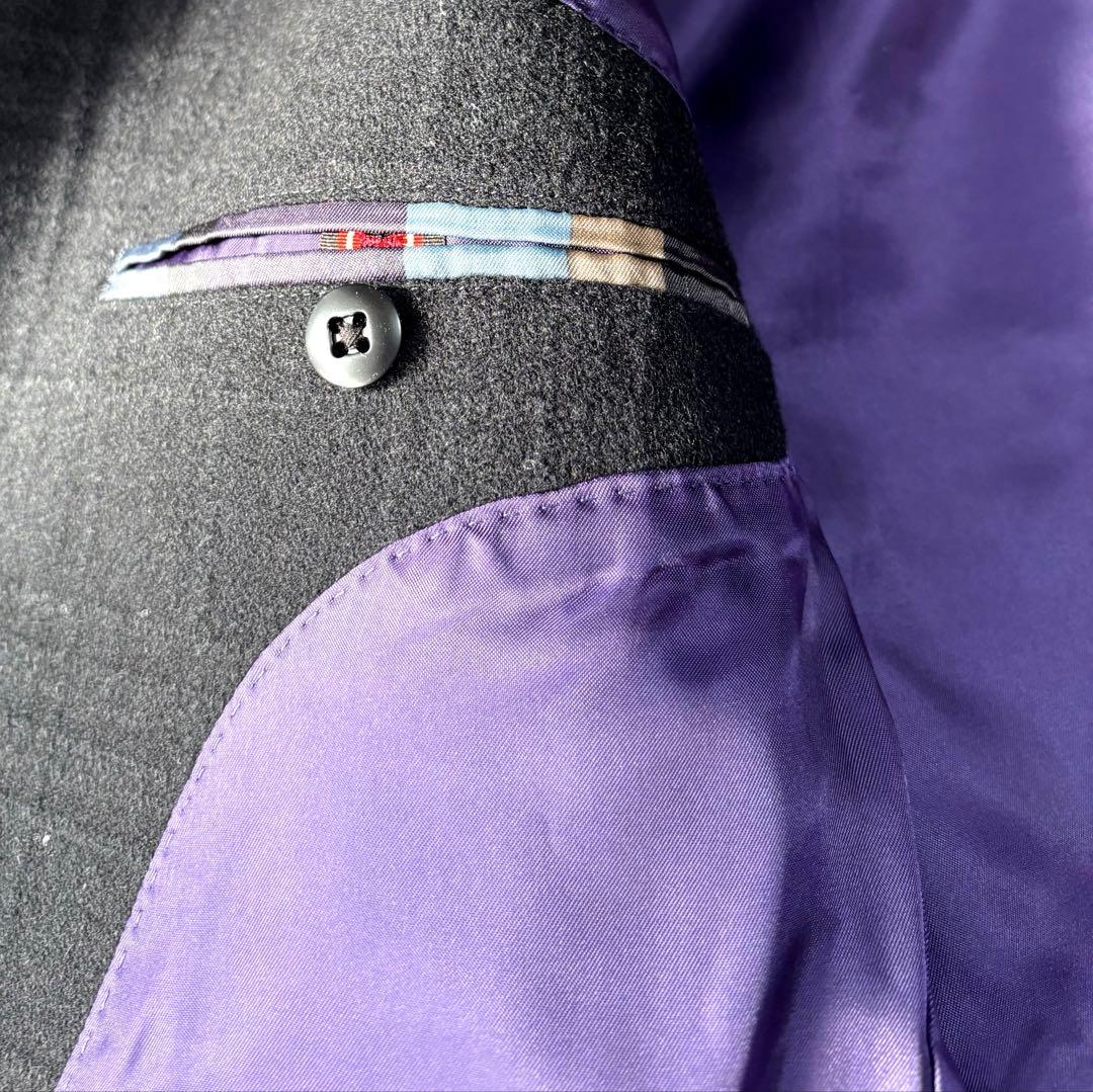 【美品】PS PaulSmith ウール　ピーコート　ブラック　サイズL